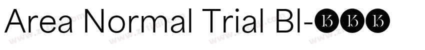 Area Normal Trial Bl字体转换